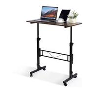 GarveeLife Escritorio de Altura Ajustable con Ruedas, Mesa de Ordenador, Escritorio de pie para Caminar, Cinta de Correr, Mesa de PC, pequeña para Oficina en casa, 80 x 40 cm