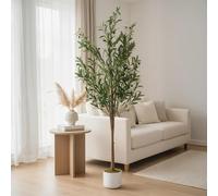 GarveeLife Olivo Artificial 120 cm/130 cm/150 cm/160 cm | Planta Artificial Grande en Maceta | Decoración mediterránea para jardín, salón y Oficina