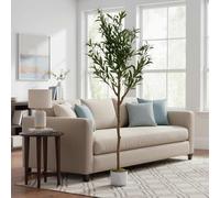 GarveeLife Olivo Artificial 120 cm/130 cm/150 cm/160 cm | Planta Artificial Grande en Maceta | Decoración mediterránea para jardín, salón y Oficina