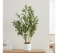 GarveeLife Olivo Artificial 60 cm/120 cm/135 cm | Planta Artificial Grande en Maceta | Decoración mediterránea para jardín, salón y Oficina