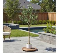 GarveeLife Olivo Artificial de 60 cm, 120 cm, 135 cm, Planta Artificial Grande en Maceta, decoración mediterránea para jardín, Sala de Estar y Oficina