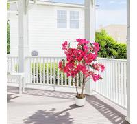 GarveeLife Planta Artificial de buganvillas Artificiales, Resistente al Invierno, Planta de buganvillas Artificiales, 100 cm/120 cm/150 cm, Flores de árbol Artificial en Maceta