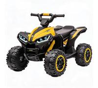 GarveeLife Quad Eléctrico 12V Niños 3+ Control Remoto 2,4G LED música USB | 2 velocidades (3-6 km/h), seguridad infantil, conducción estable