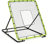 GarveeLife Red de Rebote de béisbol, 120 x 140 cm, con 3 ángulos y Cierre D, Base Estable de 1,8 m + 8 estacas, para Entrenamiento de Campo en Solitario, béisbol y Softball