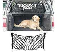 GarveeLife Rejilla para Perros para Coche, 120 x 70 cm, Red de separación para Maletero y Asiento Trasero, Barrera Universal para Perros de Oxford con Red de Seguridad, fácil Montaje sin Herramientas