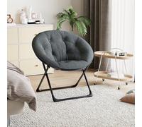 GarveeLife - Sillón Plegable Plegable Extra Suave con tapicería, Estructura metálica Resistente, Ligera y Poco Espacio, para Sala de Estar, Dormitorio y jardín