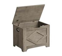 GarveeMore Baúl Juguetes con Banco de Almacenamiento y Patas de Forma Única, 60×40×45 cm, para Pasillo, Dormitorio y Salón Gris