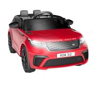 GarveeMore Coche Eléctrico para Niños Land Rover 12V con Licencia, Control Remoto, Suspensión y Arranque Suave, Música, Puertas Dobles, para Niños 2-8 Años, Capacidad 30 kg, 108×66×52 cm