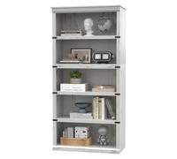 GarveeMore Estantería de 5 Niveles, Librería de Pie con Estantes Reforzados Estilo Rústico Industrial para Carga Pesada, Mueble Organizador Multiuso para Salón, Oficina o Dormitorio