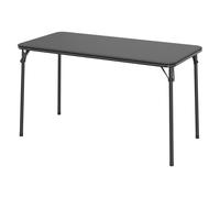 GarveeMore Mesa Catering Plegable Portátil Rectangular, Carga Máxima 159 kg, para Camping y Eventos Exteriores e Interiores, 120×51×71 cm, Negro