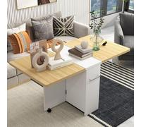 GarveeMore Mesa Plegable De 1 PB - Mesa De Comedor Plegable y Compacta, Ideal para Espacios Pequeños, Fácil De Transportar y Guardar, Duradera y Estable, Uso En Hogar y Oficina