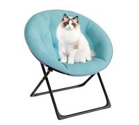 GarveeMore Silla Plegable Tipo Flor para Adultos, Sillón Grande y Cómodo con Cojín De Algodón y Estructura Metálica, Ideal para Dormitorio