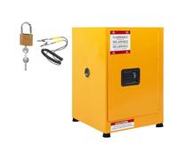 GarveeTech Armario de metal de 43 x 43 x 46 cm, armario de seguridad ignífugo con cerradura, armario de acero de doble pared con ventilación para taller, industria, pequeño armario de materiales