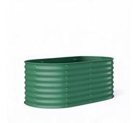 GarveeTech Cama de Jardín Elevada, Acero 0,6mm, 120x60x60cm Verde