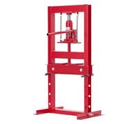 GarveeTech Prensa Hidráulica De Taller h-Frame - Mesa Ajustable En Altura - Operación Segura con Válvula De Seguridad - Extracción Profesional De Cojinetes, Casquillos y Engranajes - Incluye Bandejas
