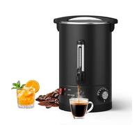 GarveeTech Urna de café eléctrica comercial, dispensador de bebidas calientes, acero inoxidable de doble pared, gran capacidad para catering, bufé, fiestas, eventos, calentamiento rápido, 12 L/3.2