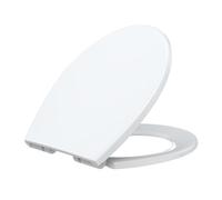 GarveeTech ZPPHO_16EXDA3YU26W3x - Asiento de inodoro de plástico y parachoques antideslizantes, cierre silencioso, fácil de instalar y limpiar, nunca se afloja, blanco, alargado