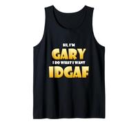 Gary Costume Idgaf Meme Personalized First Name Gary Camiseta sin Mangas