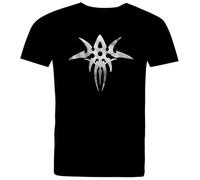 Gary Numan Silver Exile Logo Black Cotton T Shirt Black S