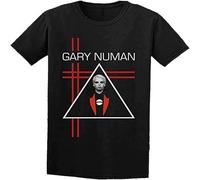 Gary Numan T Shirt Men Regular Fit Cotton242 Men's Breathable Cotton Crew Neck Plain tee Tops Black M