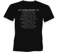 Gary Numan (Tubeway Army) Touring Principle 79 Retro Ringer Tour T-Shirt Black L