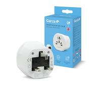 Garza - Adaptador de Viaje UK Tipo G para Inglaterra, Irlanda, Singapur y más, 5 en 1 Compacto y Seguro, Diseñado para Viajeros Internacionales