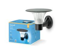 Garza - Aplique de Exterior Solar LED 2200lm, 360º, Efecto Estrella - Sensor de Movimiento, 2 Tonos (3000K/4000K), IP65, 80m² Cobertura, Instalación en Pared.