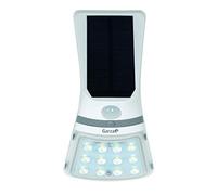 Garza - Aplique Solar LED de pared, 1.5 W, Con sensor crepuscular y detector de movimiento, Batería recargable, 220 lm, 2 tonos de luz 3000K y 6000K, Blanco