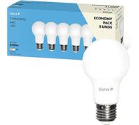 Garza - Bombilla Led estándar Garza E27 9W, luz neutra de 4000K, 810 lúmenes y ángulo de 240° no regulable - 5 unidades en caja (BGIM461044)