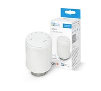 Garza - Cabezal/Válvula termostática Inteligente para Radiador. Requiere Zigbee 3.0 Hub. Control App y Voz, Modos Manual/Automático, Detección Ventanas, Anti-Hielo y Autonomía 2 años