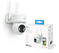 Garza - Cámara Vigilancia Exterior WiFi + BT, 360º, Super Full HD 1296P, IP65, Visión Nocturna, Audio bidireccional, Detección de Movimiento, Control por App. (Pack 1)
