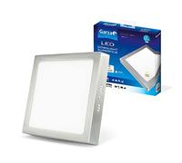 Garza - Downlight LED Cuadrado de Superficie Extraplano 24W (2160 lm), 300x300 mm, Luz neutra 4000K, 30.000h, Ojo de buey LED para techo, Níquel