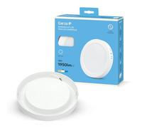 Garza - Downlight LED Superficie, Circular, Plafón para techo, 22cm, 18W, 4000K Luz Neutra, 1950lm, 30.000h, IP20, Blanco, Ahorro Energético 80%