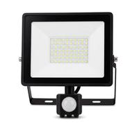 Garza - Foco exterior LED Basic 50W, 4500 lúmenes, luz neutra 4000K, IP65, pequeño y ligero, ángulo 120º, instalación pared o techo, resistente lluvia y polvo, 3 años garantía