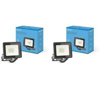 Garza - Foco LED Basic 10 W de exterior, 860 lm, luz fría 6500K, ángulo 120º, IP65 impermeable (Paquete de 2)