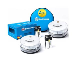 Garza GeoBlueShield49/Garza 2 Luces de Emergencia para Coches Homologada DGT v16 3.0 y Estuche I Batería Energizer 9V I Obligatoria en 2026 I Conectividad IoT hasta 2038 I En Colaboración, 2 Balizas
