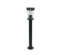 Garza - Aplique de Exterior Solar LED 4000K, Iluminación 360º, Sensor de Movimiento, 3 Modos, IP54, Carga Solar y Batería 2000mAh, Instalación en Poste.