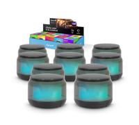 Garza - Pack 10 Altavoz Portátil Inalámbrico Bluetooth 5.1/ Micro SD con 15 Modos de luz LED Multicolor, Sonido 360º y Manos Libres