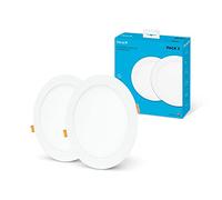 Garza - Pack x2 Downlight LED Empotrable Circular Extraplano 18W (1600 lm), 225 mm, Luz neutra 4000K, 30.000h, Ojo de buey LED para techo, Blanco