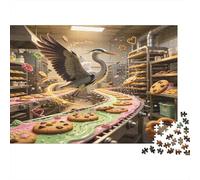 Garza Panadería Puzzle de 1000 Piezas Juego de Puzzle 1000 Piezas Cartón Adultos Relajante Familia Concentración Decorativo Regalo 70x50cm/1000pcs
