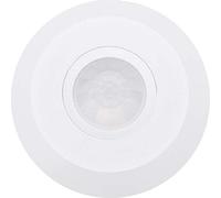 Garza Power - Detector de Movimiento Infrarrojos SLIM de Techo, Sistema de Superficie, ángulo de Detección 360º, color Blanco