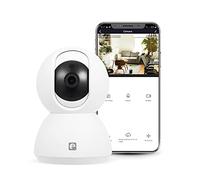 Garza Smart - Cámara IP Wifi 360º de Vigilancia Interior Inteligente, alta resolución 1080p HD, Sensor de movimiento, Visión nocturna, Audio bidireccional, Wifi 2.4 GHz. Control remoto por app