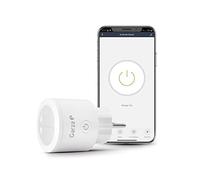 Garza Smart - Enchufe Wifi Inteligente, Programable, Wifi 2.4GHz, Con medidor de consumo, Control remoto por app y por voz Alexa/Google, Blanco
