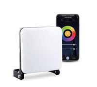 Garza Smart - Foco LED Inteligente de 14 W para exterior, Wifi 2.4 Ghz, programable, intensidad, temperatura CCT y color RGB regulables, modo Música, IP65, control por app y voz Alexa/Google, blanco