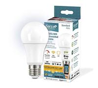 Garza Smarthome - Bombilla LED WiFi 9w 810 lm Estandar E27 inteligente y programable, cambio de Intensidad, control por voz y app, Alexa, iOS, Google, Android