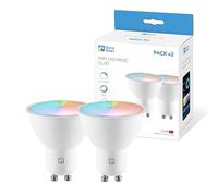 Garza Smarthome -Pack 2 Bombilla LED Inteligente Wifi GU10 5W (40W de Equivalencia) RGB+CCT, Intensidad regulable, Programable, Control por Voz y App (Alexa/Google Home), Wifi 2,4 GHz