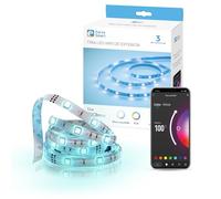 Garza Smarthome - Tira LED Inteligente Wifi 2.4GHz de 3 Metros con Mando, Luz Regulable CCT y Multicolor RGB, Programable, IP67 Impermeable, Control por app y voz Alexa/Google Home
