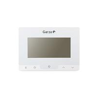 Garza - Termostato Digital Programable de pared, Controlador de temperatura para caldera y calefacción, Pantalla táctil, Blanco