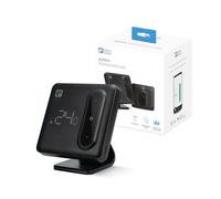 Garza - Termostato Wi-Fi Inteligente para Caldera y Calefacción, con Adaptador, Medidor Consumo, Control táctil, Detección Ventanas Abiertas, Control App y Voz, Alexa/Google, Negro