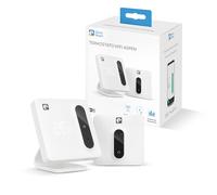 Garza - Termostato Wi-Fi Inteligente para Caldera y Calefacción, con Adaptador, Medidor Consumo, Control táctil, Detección Ventanas Abiertas, Control App y Voz, Alexa/Google, Blanco